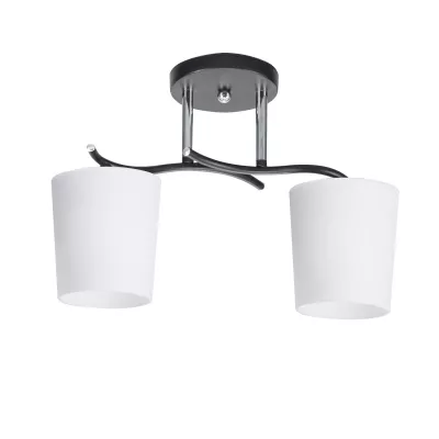 Moderné stropné osvetlenie ESNYR - 2xE27, 40W, chrómované / čierne / biele