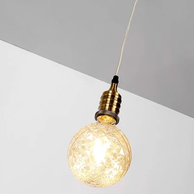 Lankový záves FELAN - 1xE27, 60W, čierny / patina