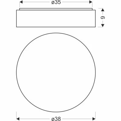 LED stropné svetlo FIGARO - 24W, 3000-6000K (teplá-studená biela), hnedé / biele