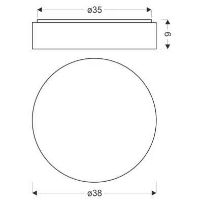 LED stropné svetlo FIGARO - 24W, 3000-6000K (teplá-studená biela), hnedé / biele