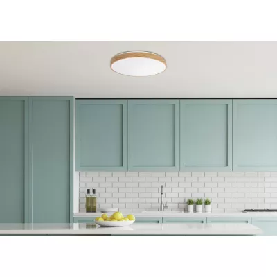 LED stropné svetlo FIGARO - 24W, 3000-6000K (teplá-studená biela), hnedé / biele