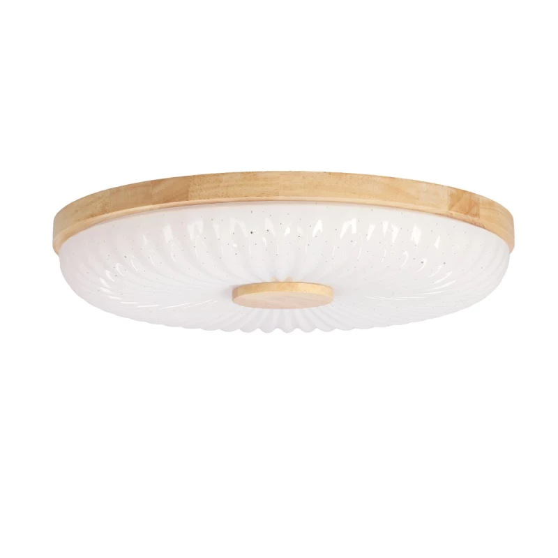 Drevené LED stropné svietidlo TART - 24W, 4000K (denná biela), 38cm, hnedé / biele