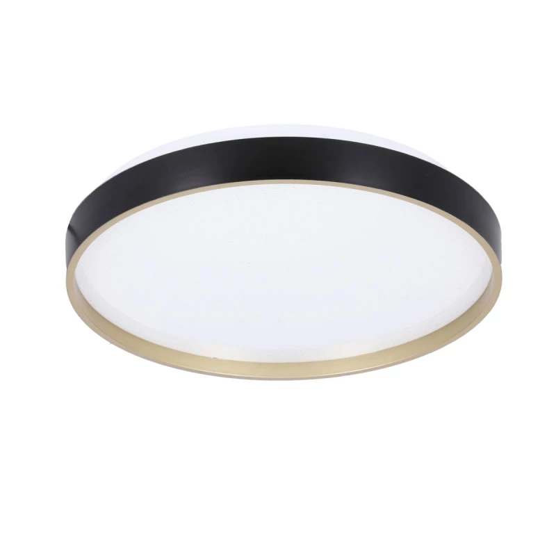 LED stropné osvetlenie FLORIDA - 18W, 4000K (denná biela), 33cm, čierne / zlaté