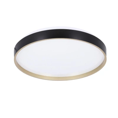 LED stropné osvetlenie FLORIDA - 18W, 4000K (denná biela), 33cm, čierne / zlaté