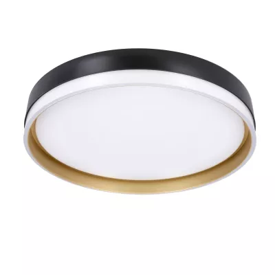 LED stropné osvetlenie FLORIDA - 24W, 4000K (denná biela), 38cm, čierne / biele / zlaté