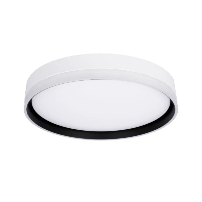 LED stropné osvetlenie FLORIDA - 24W, 4000K (denná biela), 40cm, čierne / biele