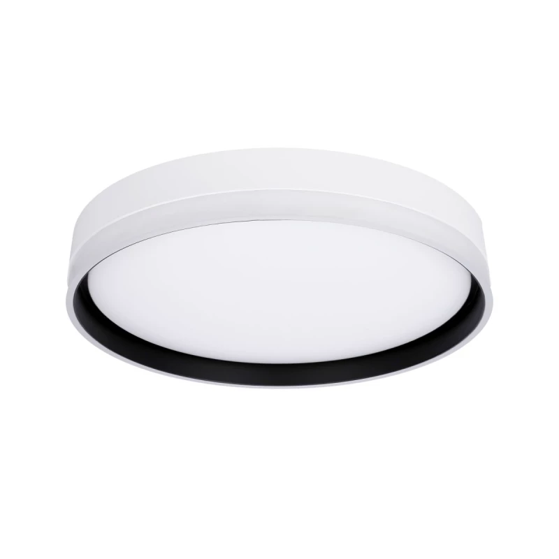 LED stropné osvetlenie FLORIDA - 24W, 4000K (denná biela), 40cm, čierne / biele