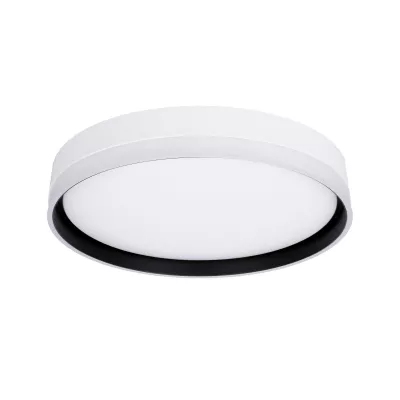LED stropné osvetlenie FLORIDA - 24W, 4000K (denná biela), 40cm, čierne / biele