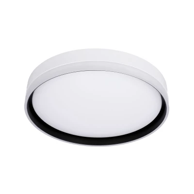 LED stropné osvetlenie FLORIDA - 24W, 4000K (denná biela), 40cm, čierne / biele