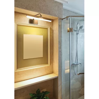 LED nástenné osvetlenie obrazu HANG - 8W, 4000K (denná biela), patina