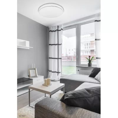 Stropné LED svetlo s efektom nočnej oblohy JASPER - 36W, 4000K (denná biela), 49cm, okrúhle, biele