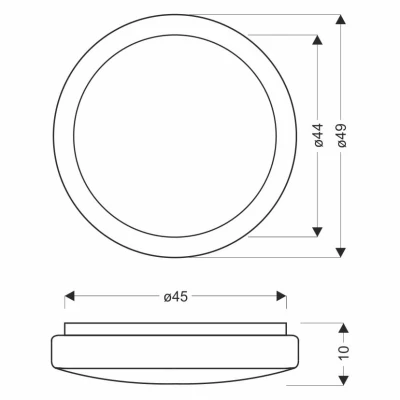 Stropné LED svetlo s efektom nočnej oblohy JASPER - 36W, 4000K (denná biela), 49cm, okrúhle, biele