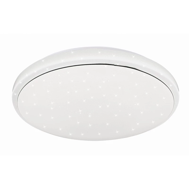 Stropné LED svetlo s efektom nočnej oblohy JASPER - 24W, 4000K (denná biela), 38cm, okrúhle, biele