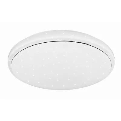 Stropné LED svetlo s efektom nočnej oblohy JASPER - 24W, 4000K (denná biela), 38cm, okrúhle, biele