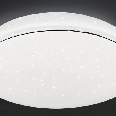 Stropné LED svetlo s efektom nočnej oblohy JASPER - 24W, 4000K (denná biela), 38cm, okrúhle, biele