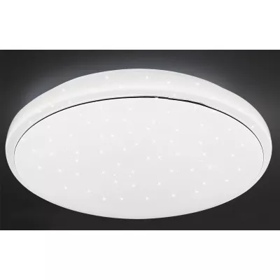 Stropné LED svetlo s efektom nočnej oblohy JASPER - 24W, 4000K (denná biela), 38cm, okrúhle, biele
