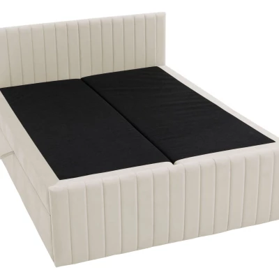 Kontinentálna manželská posteľ 160x200 VASHON 2 - šedá + topper ZADARMO