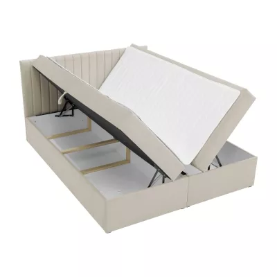 Boxspringová manželská posteľ 180x200 VASHON 1 - zelená + topper ZADARMO