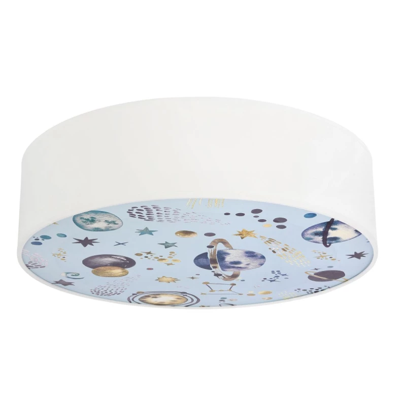 Stropné prisadené svietidlo do detskej izby KIDDY - 2xE27, 40W, biele / modré