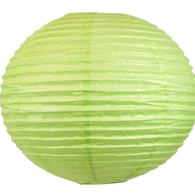 Papierové tienidlo KOKON - 50cm, guľa, zelené