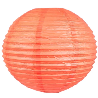 Papierové tienidlo KOKON - 50cm, guľa, marhuľové
