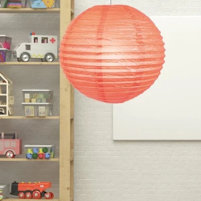 Papierové tienidlo KOKON - 50cm, guľa, marhuľové