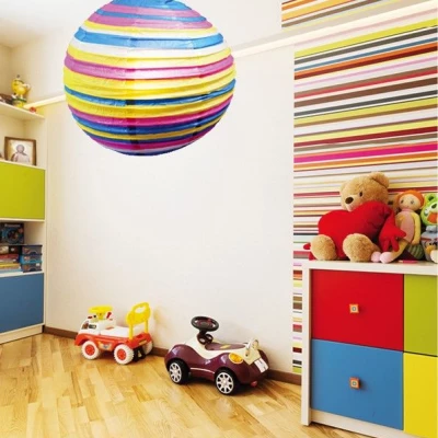 Papierové tienidlo KOKON - 40cm, guľa, rôznofarebné