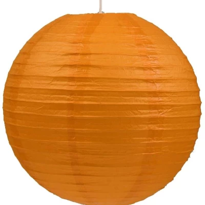 Papierové tienidlo KOKON - 60cm, guľa, oranžové
