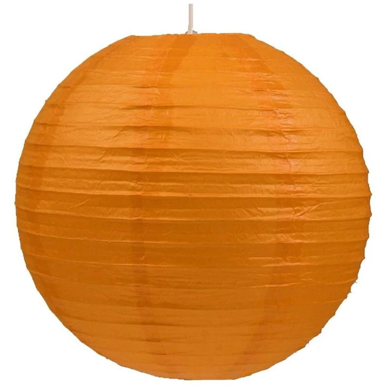 Papierové tienidlo KOKON - 60cm, guľa, oranžové