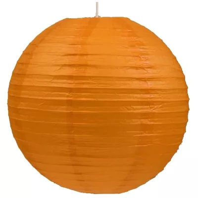 Papierové tienidlo KOKON - 50cm, guľa, oranžové