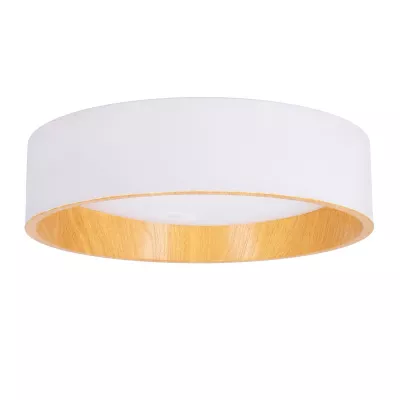 Prisadené LED stropné svietidlo LAZIO - 24W, 4000K (denná biela), hnedé / biele