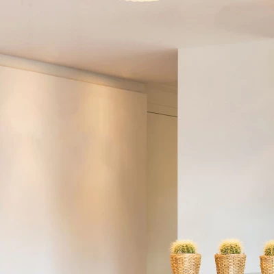 LED stropné svietidlo LEMO - 24W, 4000K (denná biela), 38cm, hnedé / biele