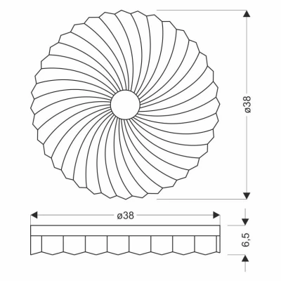 LED stropné svietidlo LEMO - 24W, 4000K (denná biela), 38cm, hnedé / biele