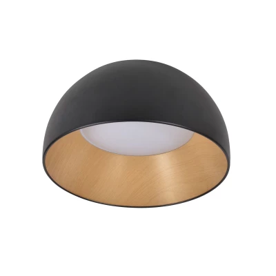 LED stropné okrúhle svietidlo LIGURIA - 18W, 4000K (denná biela), 35cm, hnedé / čierne