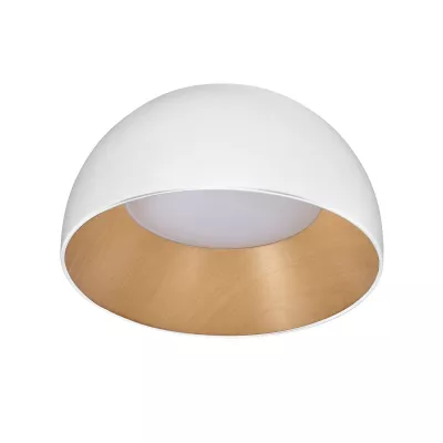 LED stropné okrúhle svietidlo LIGURIA - 18W, 4000K (denná biela), 35cm, hnedé / biele