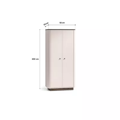 Šatníková skriňa 92 cm ARLENA - dub / kašmír