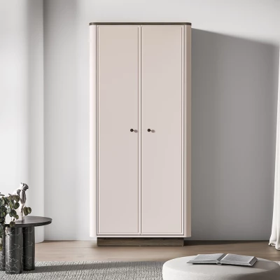 Šatníková skriňa 92 cm ARLENA - dub / kašmír