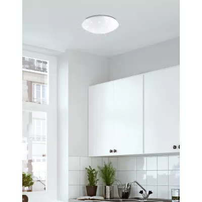 Stropné LED svetlo s efektom nočnej oblohy MAGNUS - 18W, 4000K (denná biela), 33cm, biele