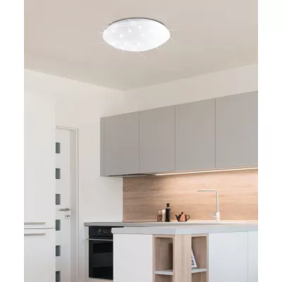 Stropné LED svetlo s efektom nočnej oblohy MAGNUS - 36W, 4000K (denná biela), 49cm, biele