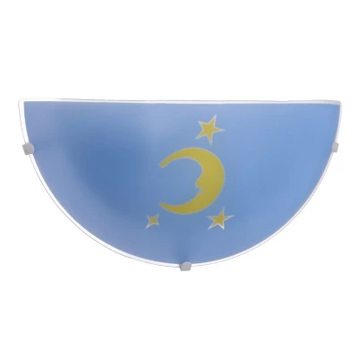 Nástenné detské osvetlenie MESANDRA - 1xE27, 60W, modré