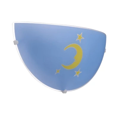 Nástenné detské osvetlenie MESANDRA - 1xE27, 60W, modré