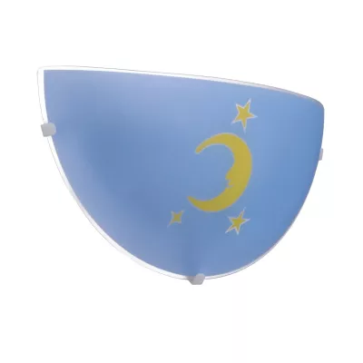 Nástenné detské osvetlenie MESANDRA - 1xE27, 60W, modré