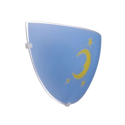 Nástenné detské osvetlenie MESANDRA - 1xE27, 60W, modré
