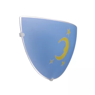 Nástenné detské osvetlenie MESANDRA - 1xE27, 60W, modré