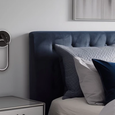 LED nástenná lampa k posteli MONET - 13W, 3000-6000K (teplá-studená biela), čierna