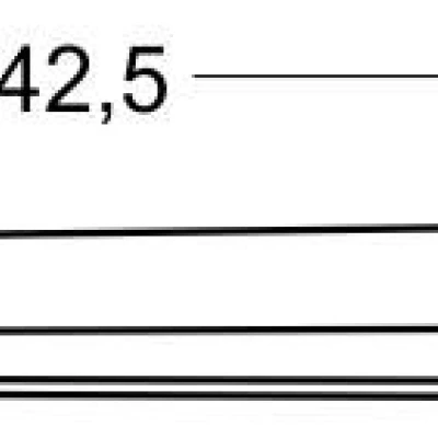 LED osvetlenie nad zrkadlo MODERNO - 7W, 6500K (studená biela), 40cm, chrómované