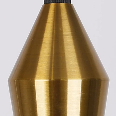 Lankový záves MOLAN - 1xE27, 60W, čierny / zlatý