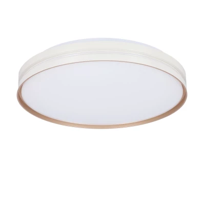 Prisadené LED stropné svietidlo MONTANA - 24W, 4000K (denná biela), zlaté / biele