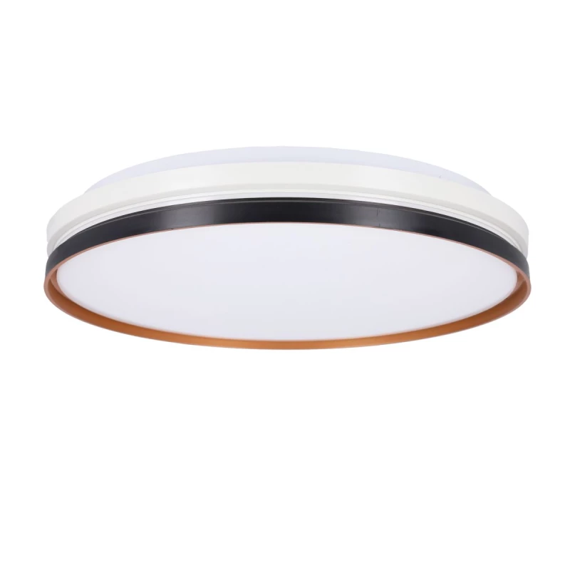 Prisadené LED stropné svietidlo MONTANA - 24W, 4000K (denná biela), čierne / zlaté / biele