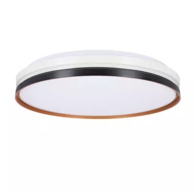 Prisadené LED stropné svietidlo MONTANA - 24W, 4000K (denná biela), čierne / zlaté / biele